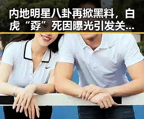 内地明星八卦再掀黑料，白虎“孬”死因曝光引发关注，今日河南雷暴大风也成焦点